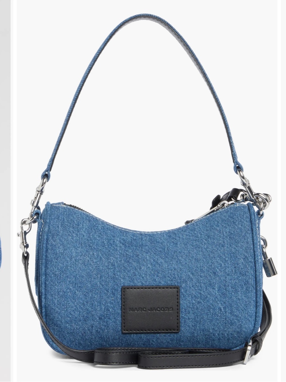 Marc Jacobs Blue Sequin Floral Denim Shoulder Bag NWT - Picture 2 of 7